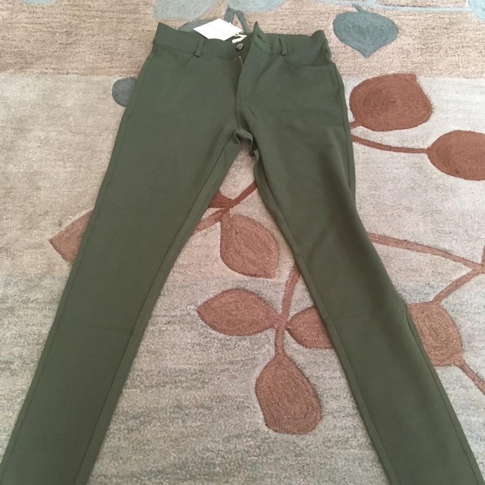Green Skinny Pants
